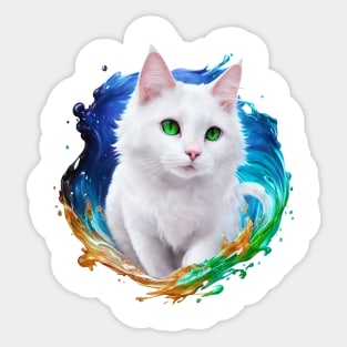 pretty cat Sticker